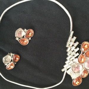 Vintage earring and brooch set